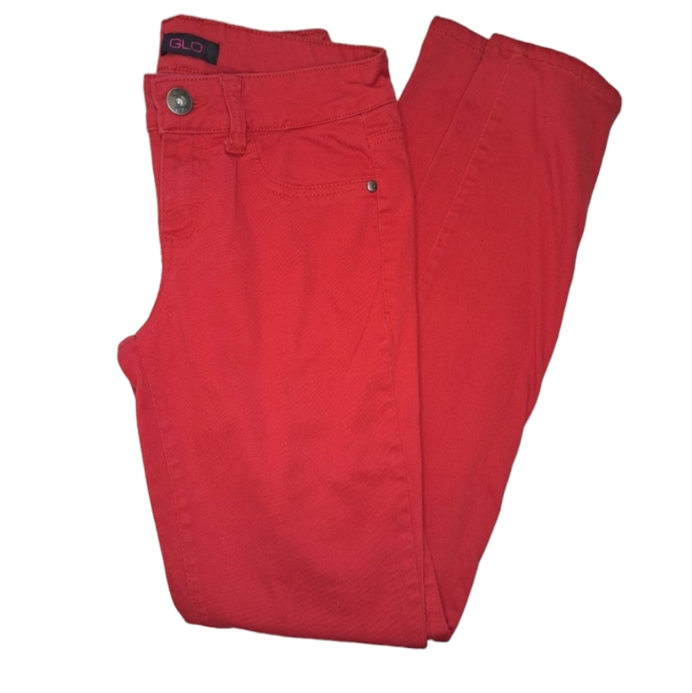 GLO Red Skinny Jeans Juniors Size Medium